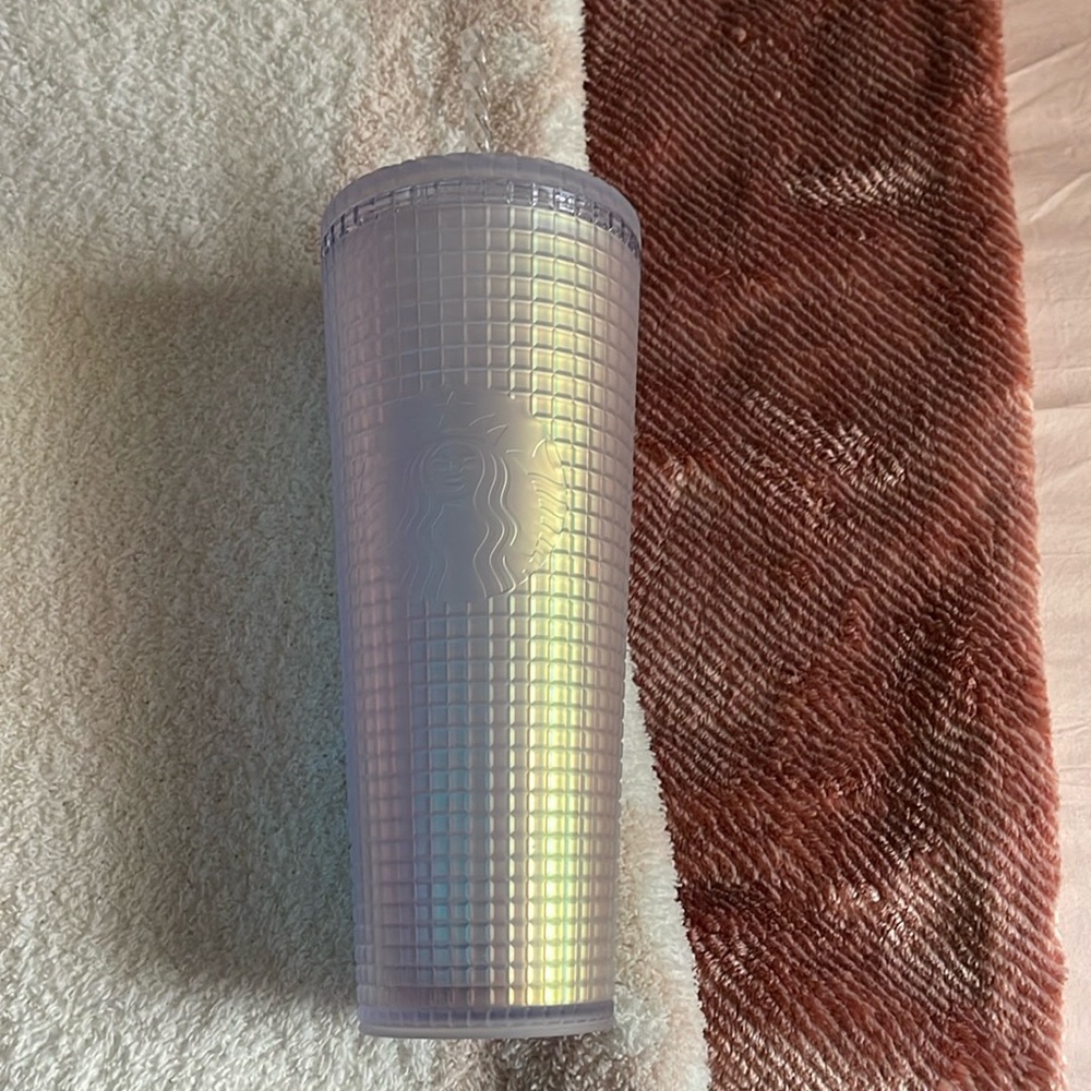 White Iridescent Starbucks Tumbler